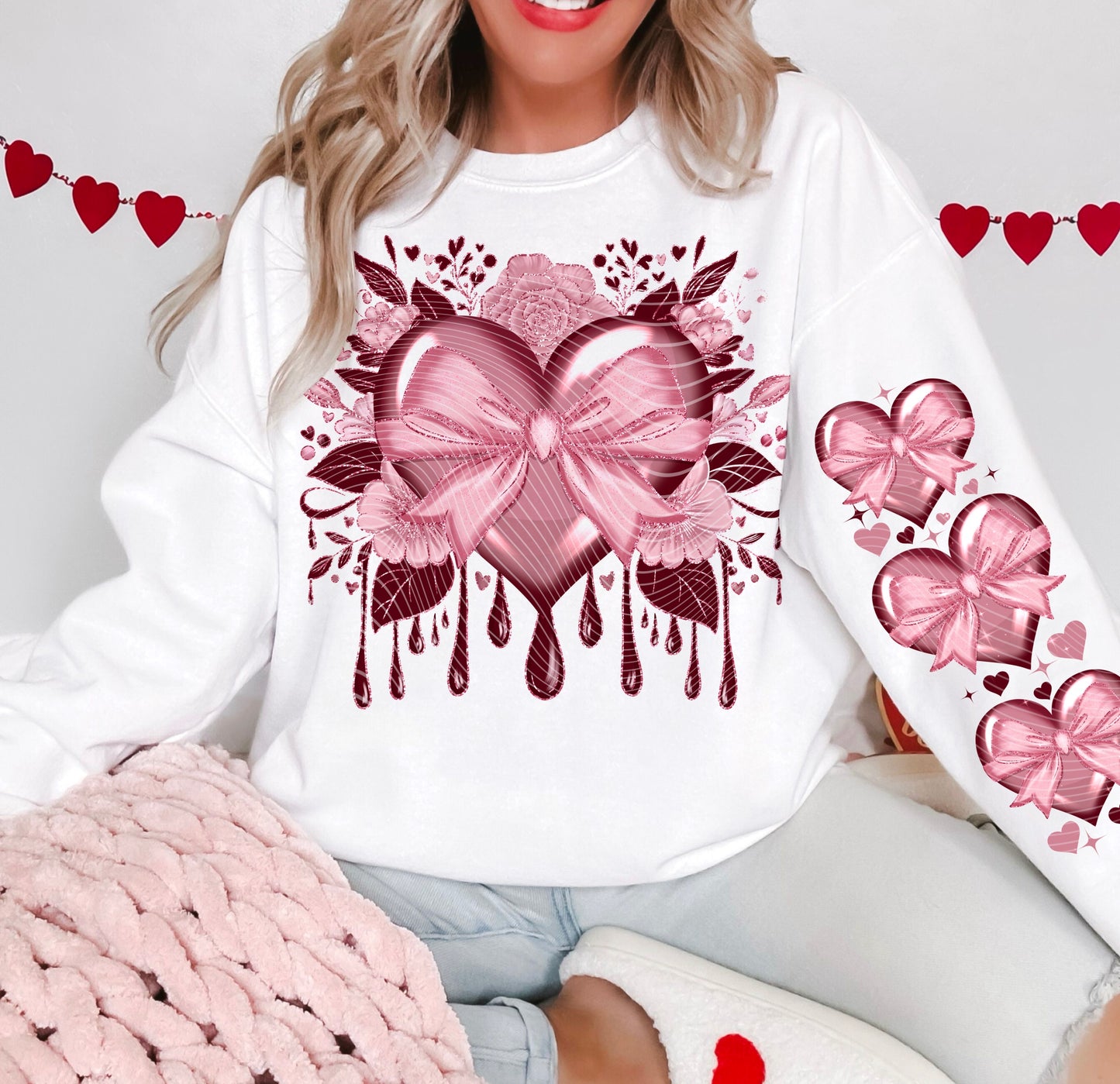 Glitter_Floral_Heart 1 with sleeves