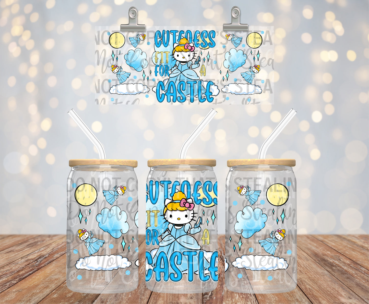 16oz blue kitty cind
