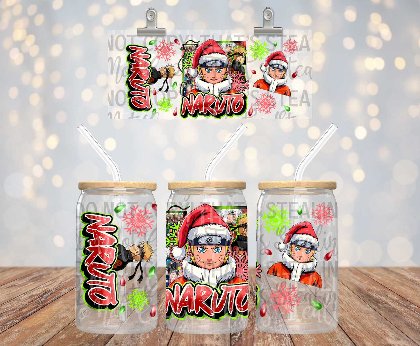 16oz Naruto christmas